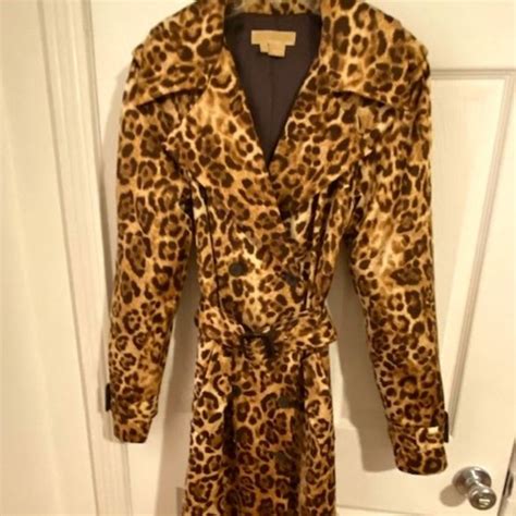 Michael Kors leopard trench coat